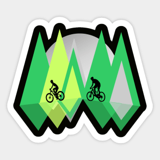 Mountain Bike Heartbeat Divertido MTB Dirt Bike Sticker